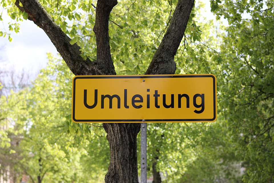 Baustelle Umleitung